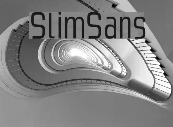 SlimSans Font examples