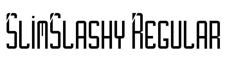 SlimSlashy Regular  नि: शुल्क फ़ॉन्ट्स डाउनलोड