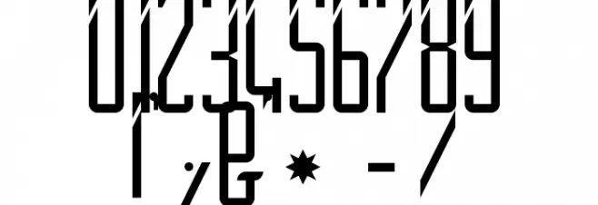 SlimSlashy Regular Font OTHER CHARS