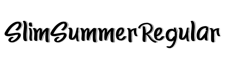 SlimSummerRegular  Frei Schriftart Herunterladen