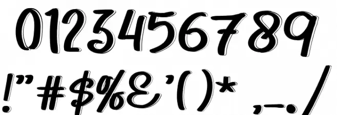 SlimSummerRegular Font OTHER CHARS