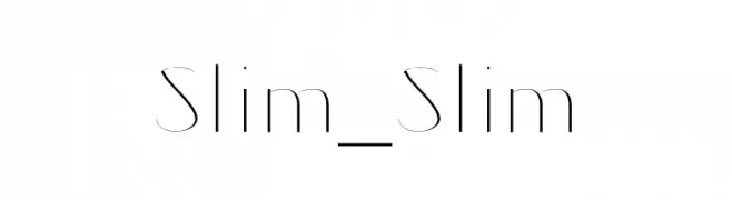 Slim_Slim  Frei Schriftart Herunterladen