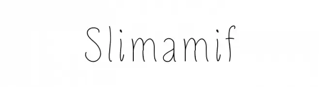 Slimamif  Frei Schriftart Herunterladen