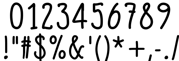 SlimamifBold Font OTHER CHARS