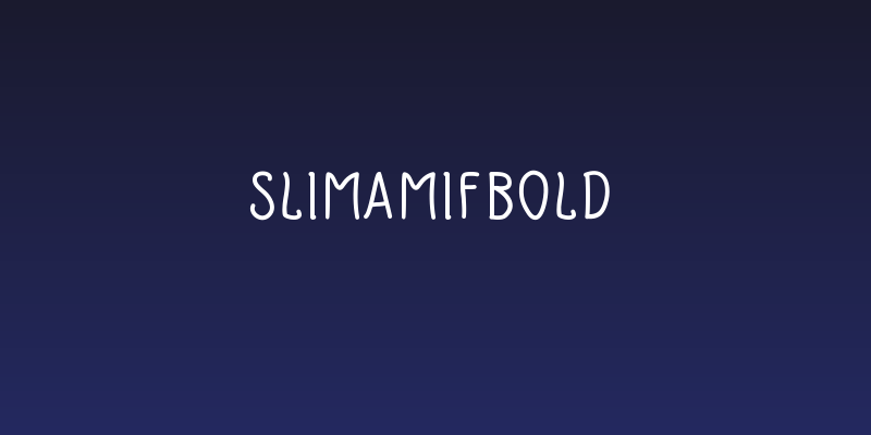 SlimamifBold Social Header