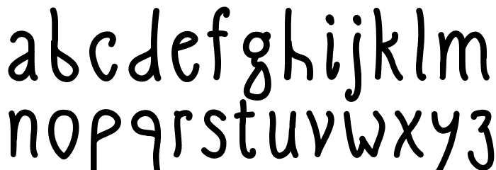 SlimamifBold Font LOWERCASE