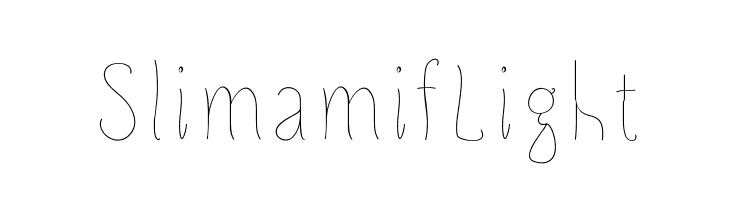 SlimamifLight  フリーフォントのダウンロード