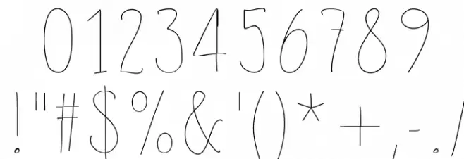 SlimamifLight Font OTHER CHARS