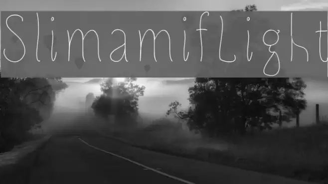 SlimamifLight Font examples