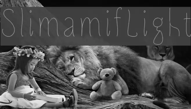 SlimamifLight Font examples