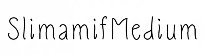 SlimamifMedium  Скачать бесплатные шрифты