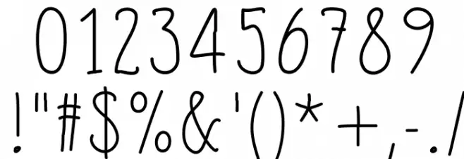 SlimamifMedium Font OTHER CHARS