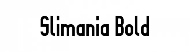 Slimania Bold  Frei Schriftart Herunterladen