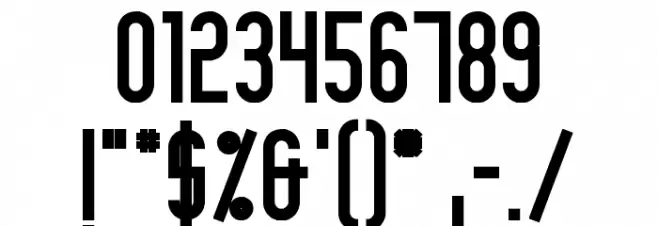 Slimania Bold Font OTHER CHARS