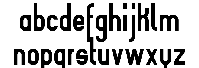 Slimania Bold Font LOWERCASE
