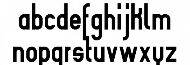 Slimania Bold Font LOWERCASE