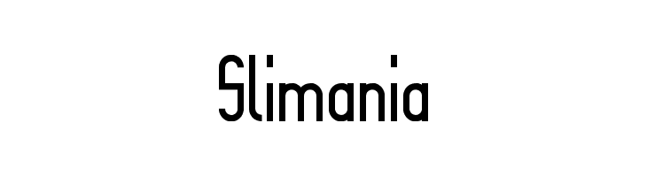 Slimania Font