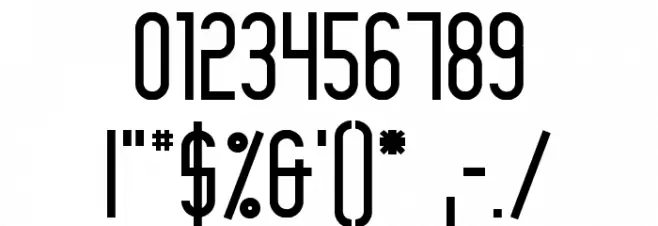 Slimania2 Font OTHER CHARS