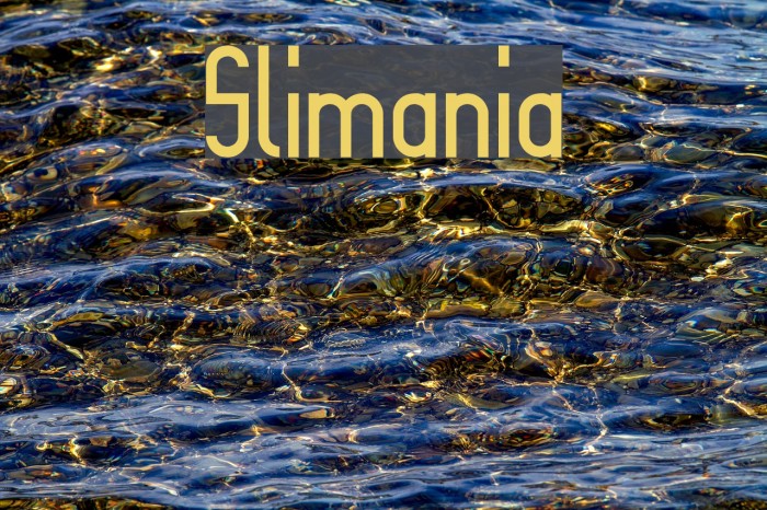 Slimania Font examples