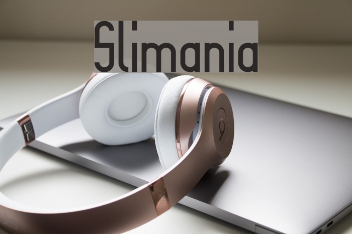 Slimania Font examples