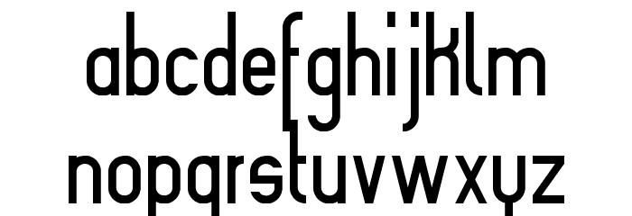 Slimania Font LOWERCASE