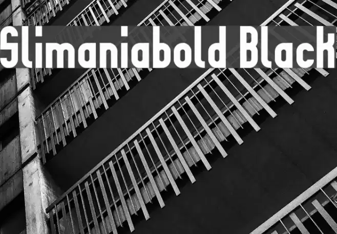 Slimaniabold Black Polices examples