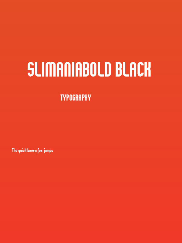 Slimaniabold Black Poster