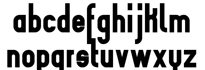 Slimaniabold Black Font LOWERCASE