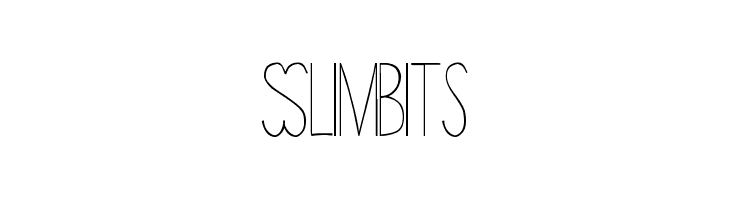 Slimbits Font