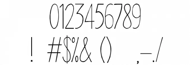 Slimbits フォント その他の文字