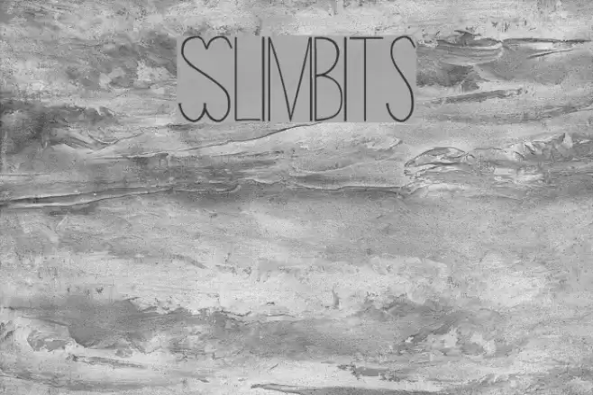 Slimbits フォント examples