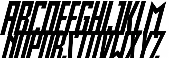 Slimbots Italic Polices MAJUSCULES