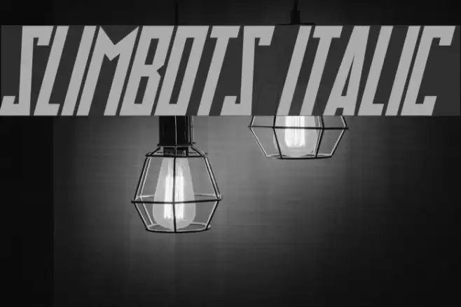 Slimbots Italic Caratteri examples