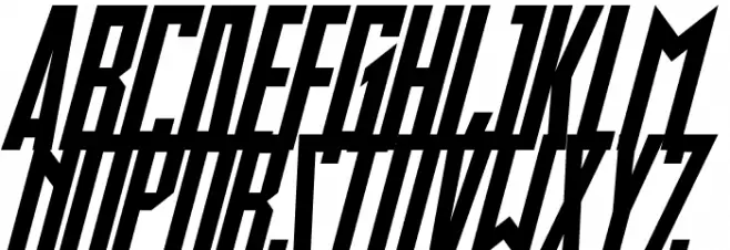 Slimbots Italic Caratteri MINUSCOLO