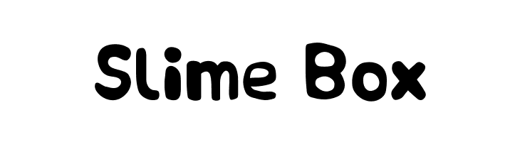 Slime Box  フリーフォントのダウンロード