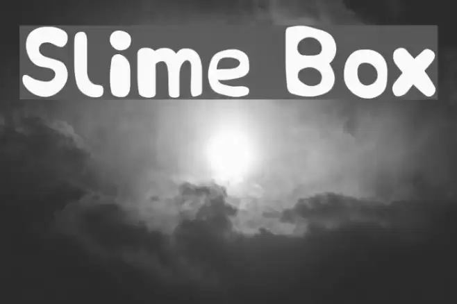 Slime Box Font examples