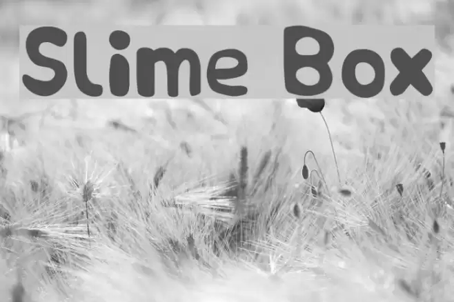 Slime Box Font examples