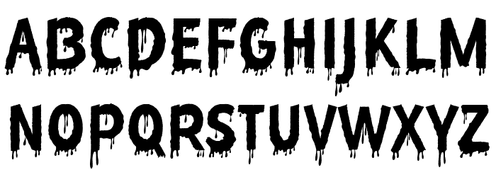 Slime and Blood Font LOWERCASE