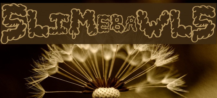 SlimeBawls Font examples