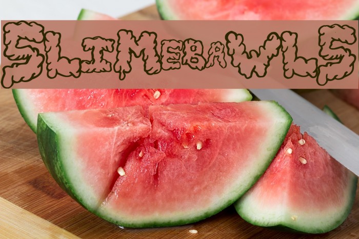 SlimeBawls Font examples