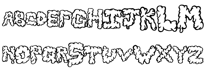 SlimeBawls Font LOWERCASE