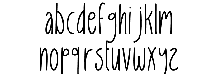 SlimeCandy Font LOWERCASE