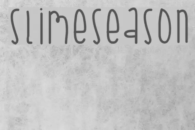 SlimeSeason Font examples