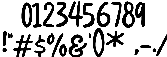 SlimeYogurtDemo Font OTHER CHARS