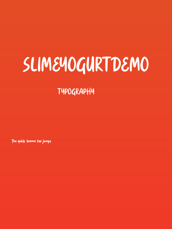 SlimeYogurtDemo Poster