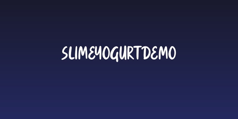 SlimeYogurtDemo Social Header