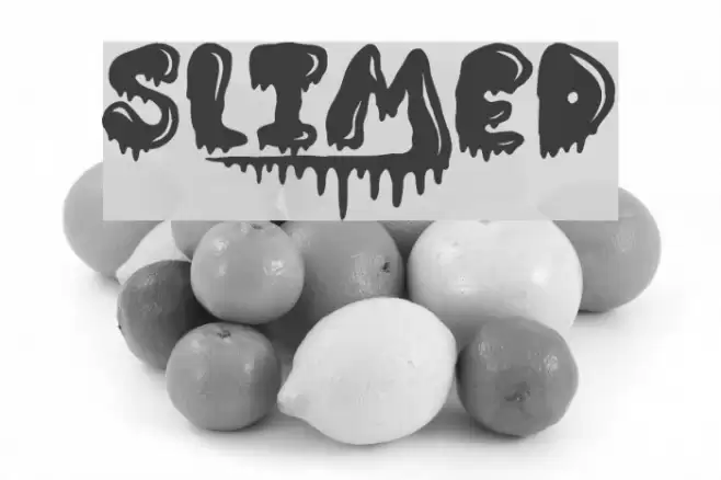 Slimed Font examples