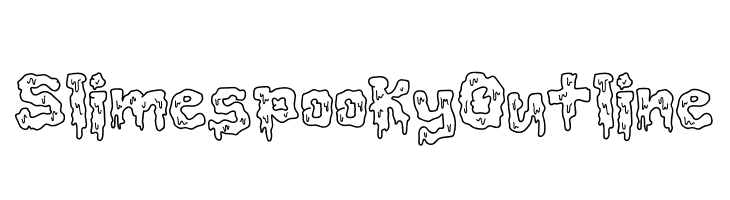 Slimespooky Outline  Fuentes Gratis Descargar