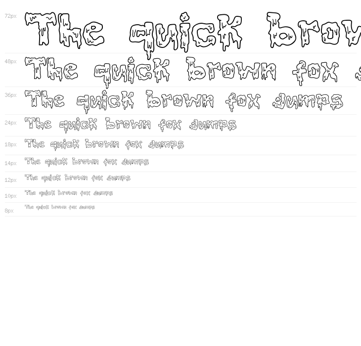 Slimespooky Outline Waterfall