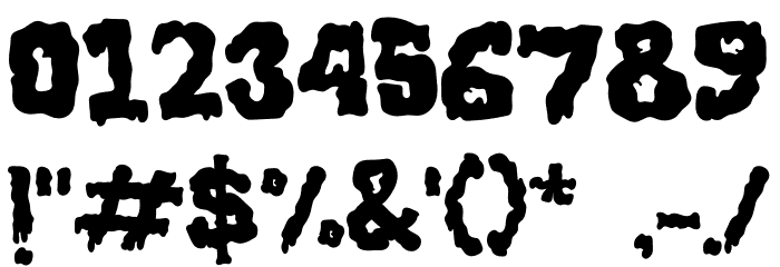 Slimespooky Font OTHER CHARS